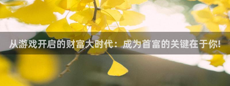 一竞技官网：从游戏开启的财富大时代：成为首富的关键在于你!