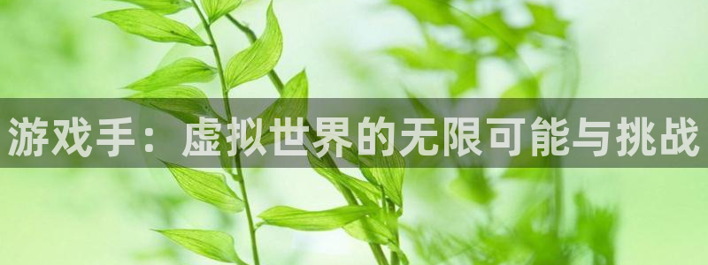 一竞技APP官方下载：游戏手：虚拟世界的无限可能与挑战